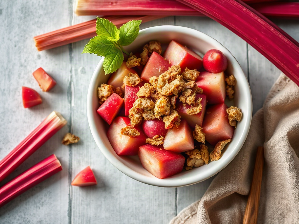 Healthy Rhubarb Recipes With Lower Added Sugar For Crisps, Sauces, And Breakfast Bakes