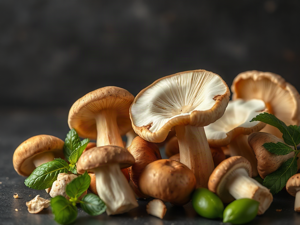 Mushroom nutrition across fresh and cooked servings